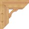 Ekena Millwork Olympic Slat Smooth Bracket w/ Offset Brace, Western Red Cedar, 7 1/2"W x 18"D x 18"H BKT0806X18X18OLY06SWR - alternate 2